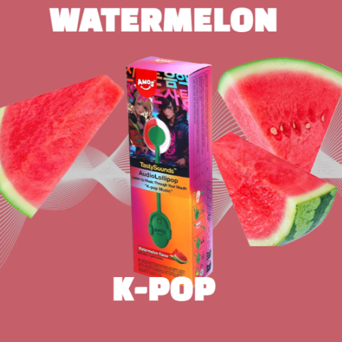 TastySounds Lollipop Watermelon Flavor with Music – K‑Pop 12g