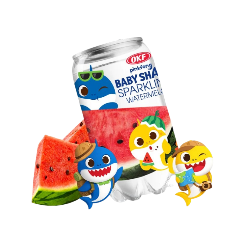 OKF Sparkling Baby Shark Watermelon Drink 350ml KOR