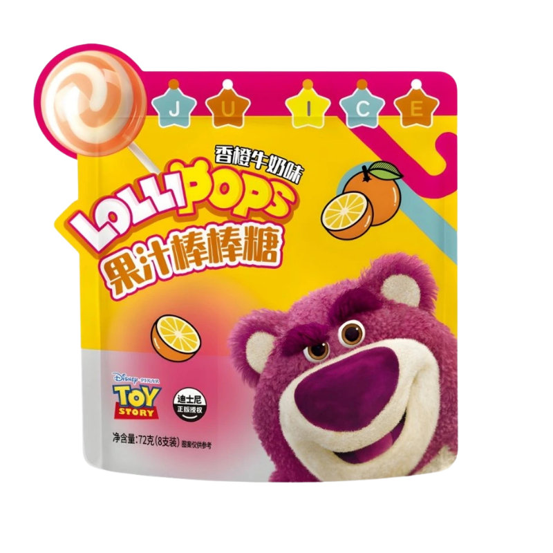 Disney Lotso Orange Milk Lollipop 72g CHN