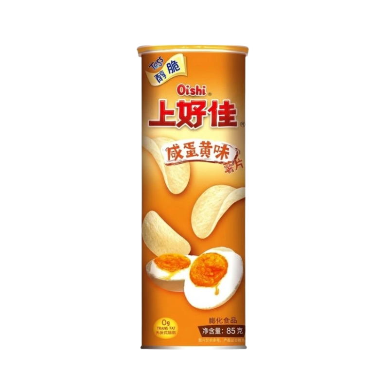 Oishi Salted Egg Yolk Potato Chips 85g CHN