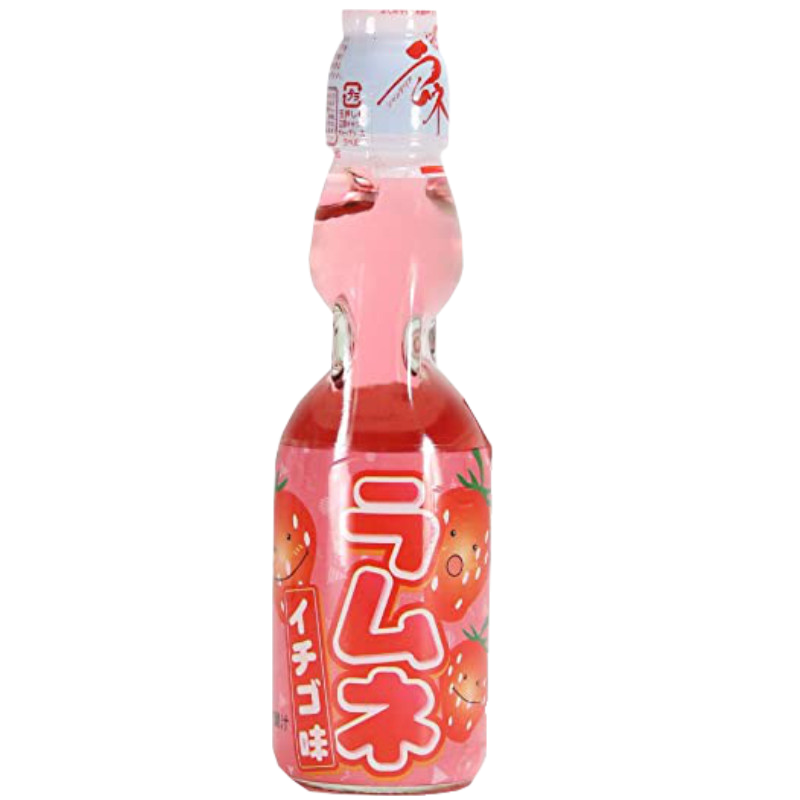 Hatakosen Strawberry Ramune Soda 200ml