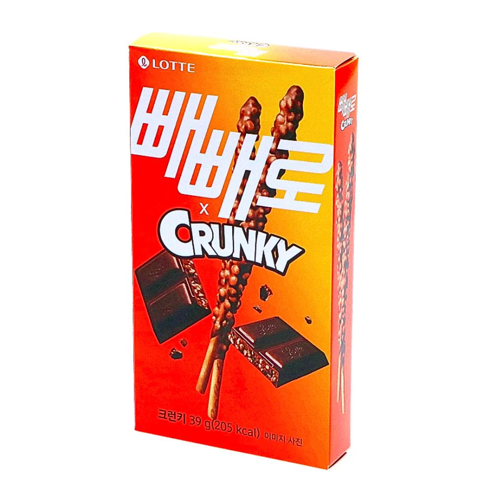 Lotte Pepero Crunchy Chocolate Stick Biscuits 32G