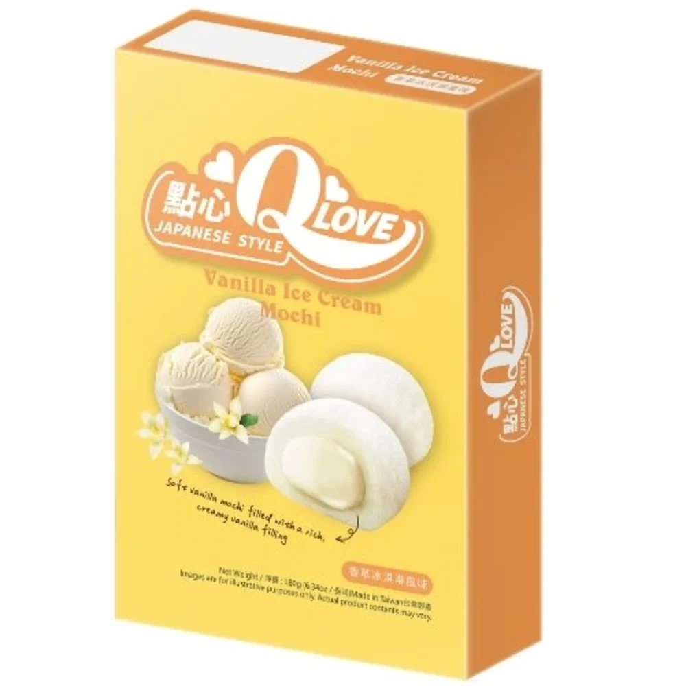 QLove Vanilla Ice Cream Deluxe Mochi 180g
