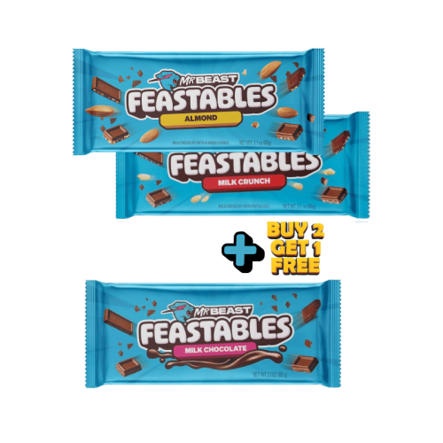 MrBeast Feastables 60g  2 + 1 FREE