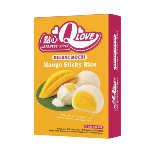 QLove Mango & Sticky Rice Deluxe Mochi 168g