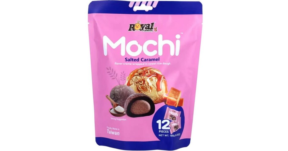 ROYAL FAMILY SALTED CARAMEL MOCHI 12 PCS 180gr
