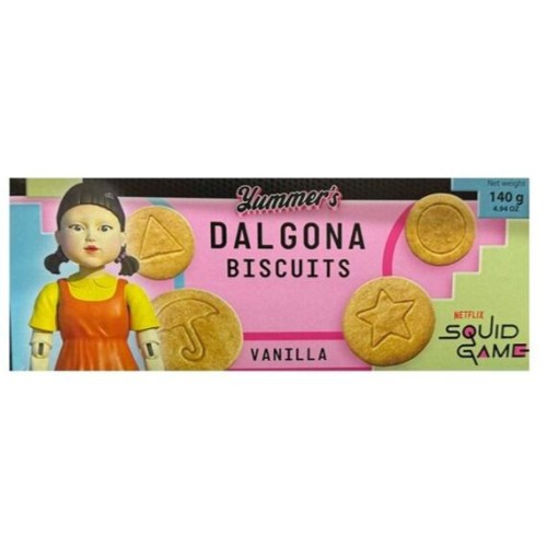 Yummers Squid Game Dalgona Biscuits Vanilla 140 g