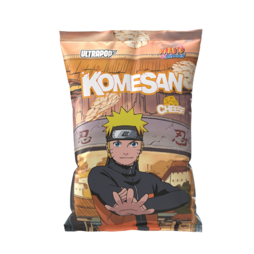Komesan Naruto Rice Chips Cheese Flavor 60g