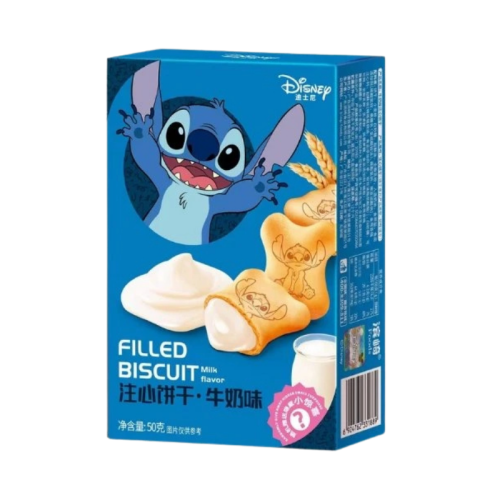 Binqi & Disney Stitch Milk Filled Biscuit 50g CHN