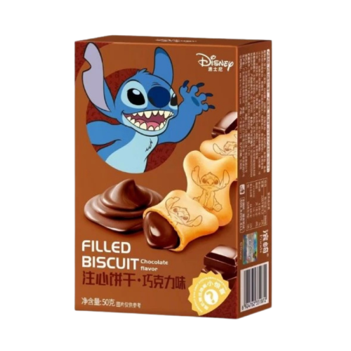 Binqi Disney Stitch Chocolate Filled Biscuit 50g