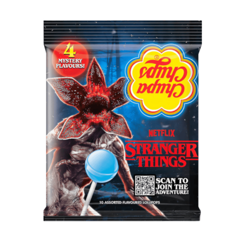 Chupa Chups Stranger Things 4 Flavours Lollipops 120g