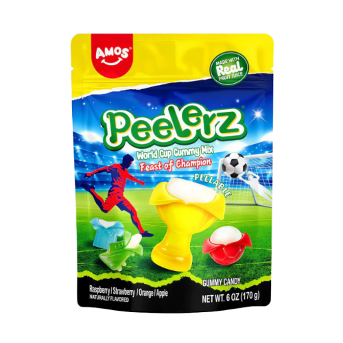 Amos Peelerz World Cup Gummy 170g ( Large pack)