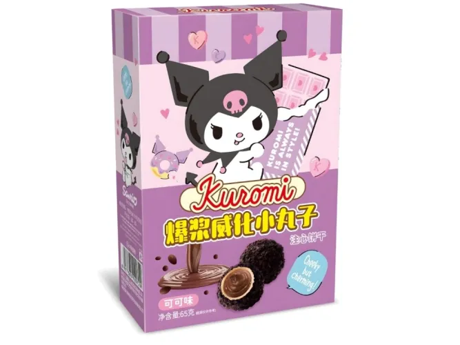 Qi Kuromi Chocolate Lava Crispy Rice Balls 65g CHN