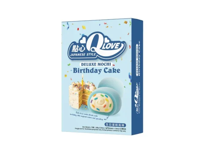 QLove Birthday Cake Deluxe Mochi 168g