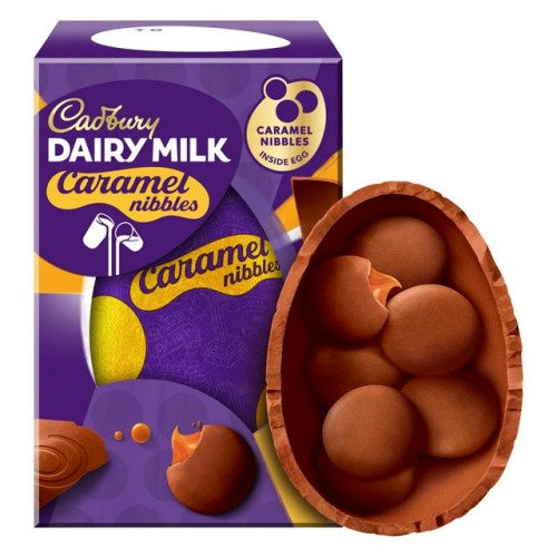 Cadbury Dairy Milk Caramel Nibbles Small Chocolate Easter Egg 96g