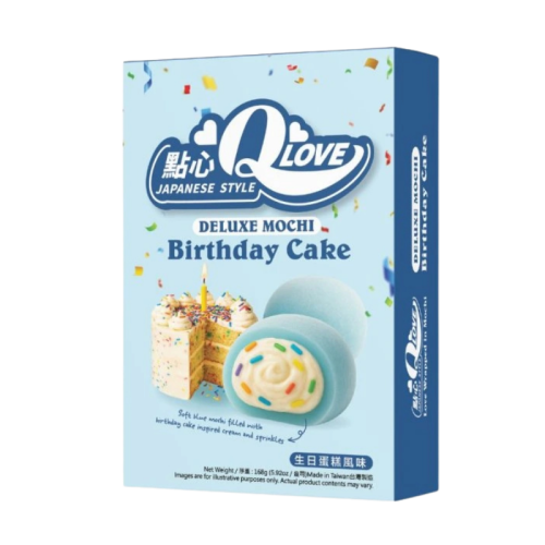 QLove Birthday Cake Deluxe Mochi 168g