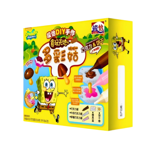 Junyi SpongeBob DIY Chocolate Biscuits Mini Mushroom Shape 42g