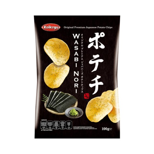 Koikeya Potechi Chips Wasabi Nori 100gr