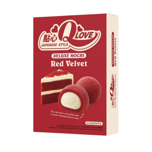 QLove Red Velvet Deluxe Mochi 168g