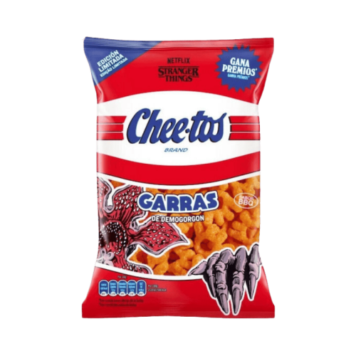 Cheetos Garras Curly Snack Demogorgon Stranger Things 75g