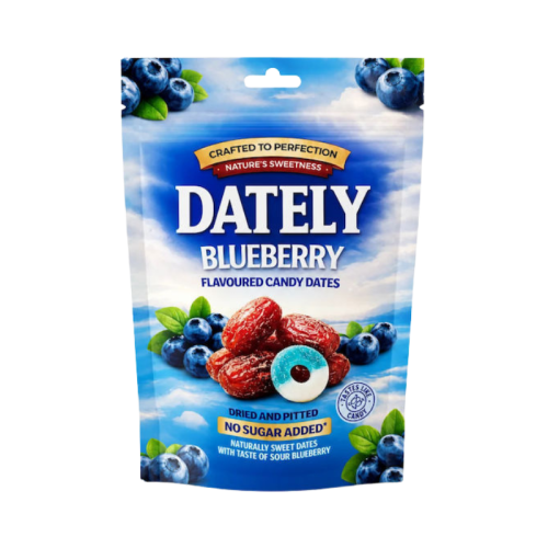 Dately Sour Blueberry Flavoured Candy Dates 100g