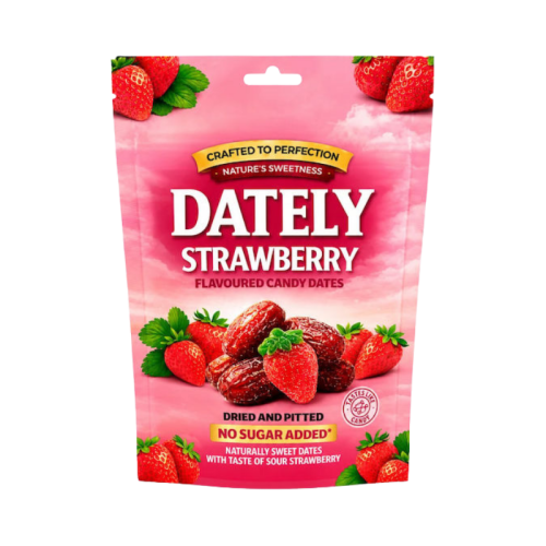 Dately Sour Strawberry Flavoured Candy Dates 100g