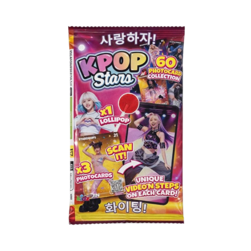 Kpop Stars Cards and Cherry Lollipop 5g KR