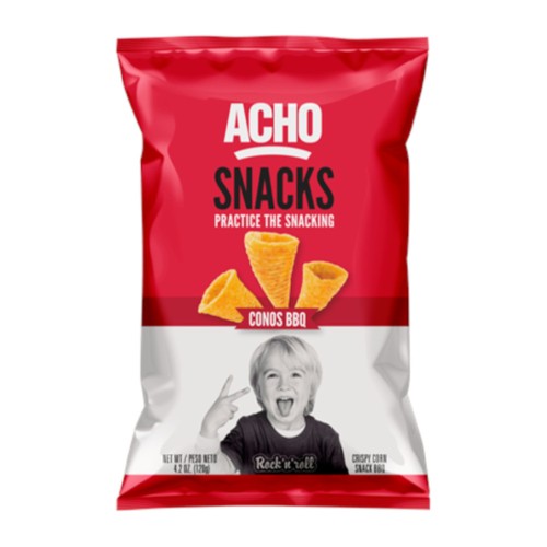 Acho Snacks BBQ Flavored Cones 120gr