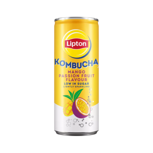 Lipton Kombucha Mango & Passion Fruit Can 250ml