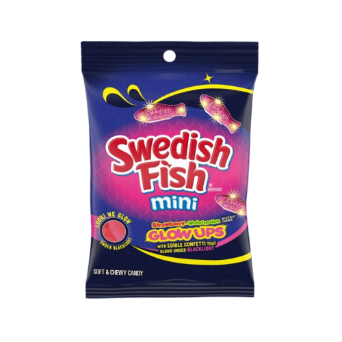 Swedish Fish Glow Up Strawberry & Watermelon Bag 82g