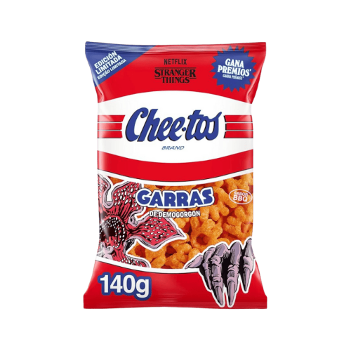 Cheetos Demogorgon Stranger Things Barbecue Flavored Claws 75g