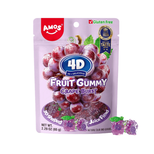 Amos 4D Juicy Burst Grape Fruit Gummy 65g