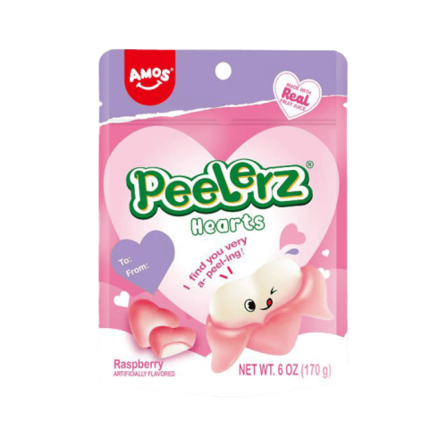 Amos Peelerz Gummy Hearts 65g