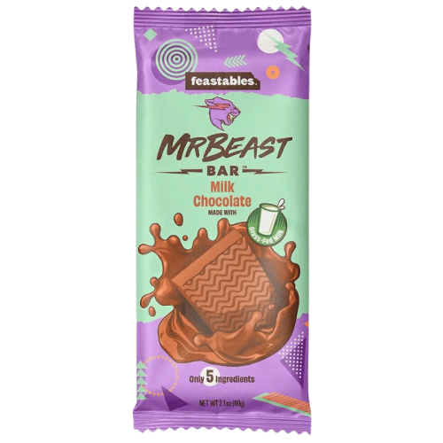 Feastables MrBeast Original Chocolate Bar 60gr | E-Snacks