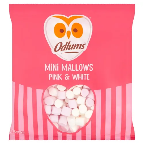 Odlums Pink & White Mini Mallows 125g