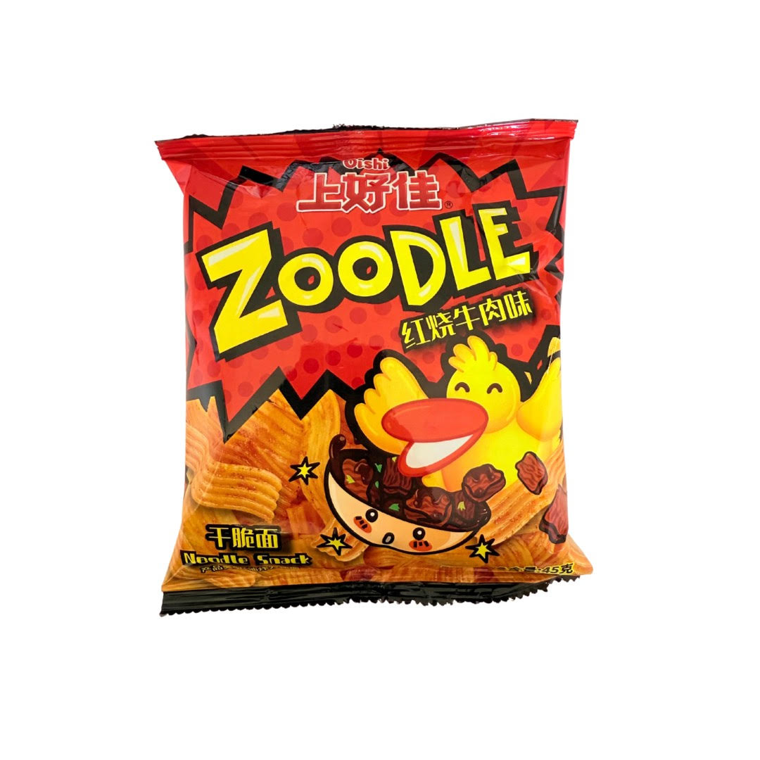 Oishi Zoodle Braised Beef Flavor Snack 42g 